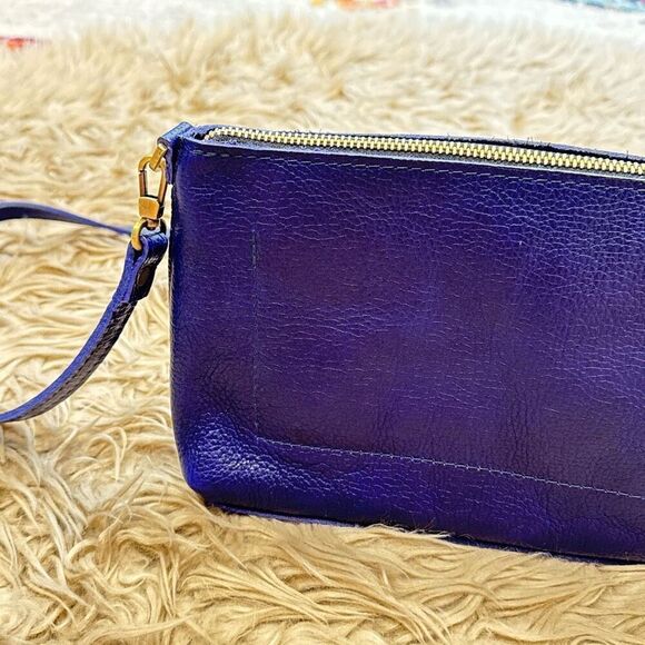 Portland leather goods poppy bag in cobalt - Picture 8 of 14